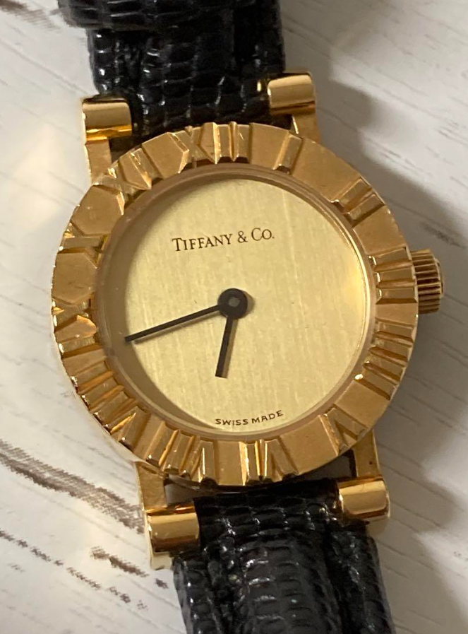 TIFFANY＆Co.Atlas ティファニー アトラス 18k 腕時計 - 時計